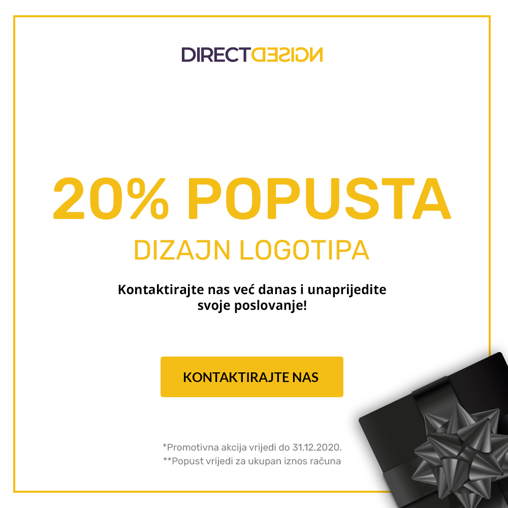 20% popusta na dizajn logotipa