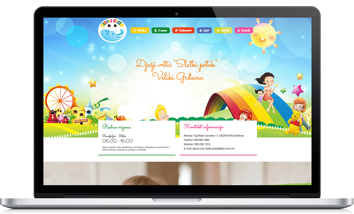 Dječji vrtić Slatki Potok Web development Dječji vrtić Slatki Potok Web development