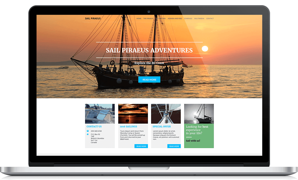 Sail Piraeus Website development