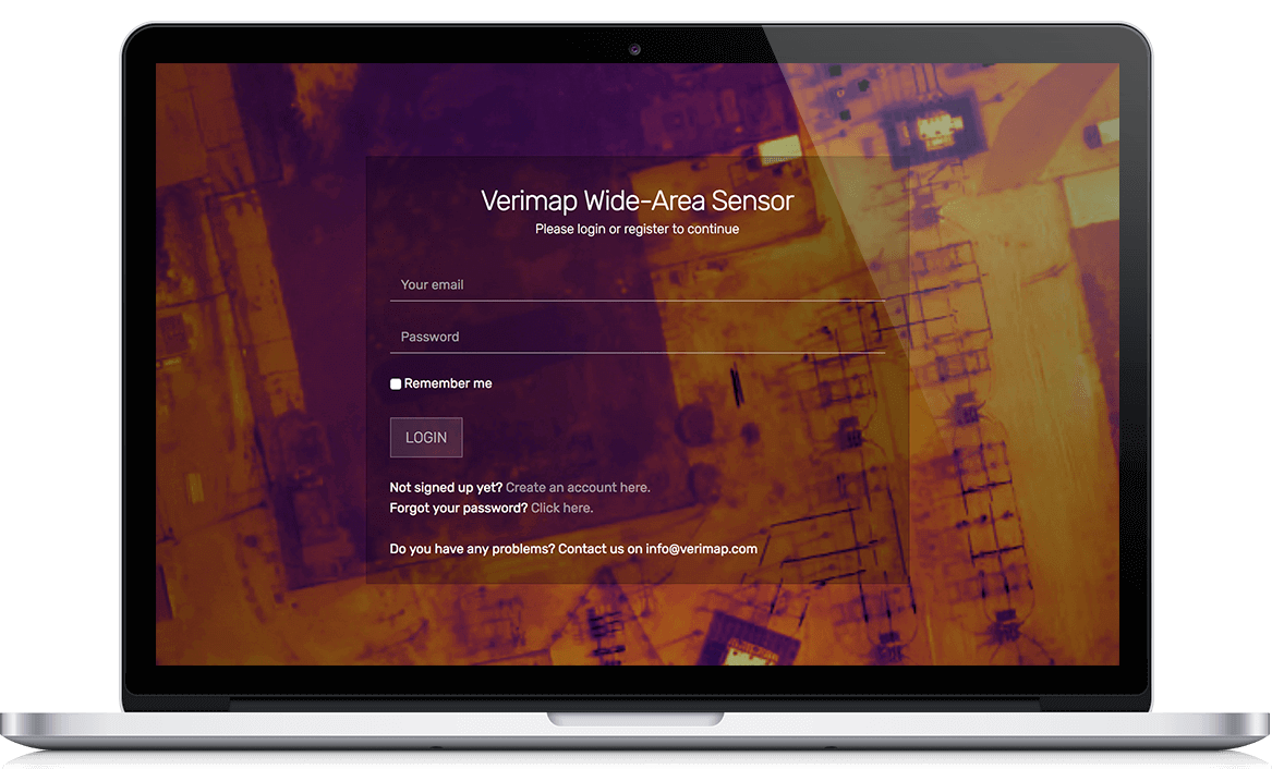 Verimap Landing page